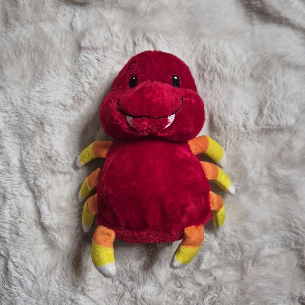 Halloween Candy Corn Red Spider Plush Stuffed Animal Toy Decor Kellytoy Fun Cute